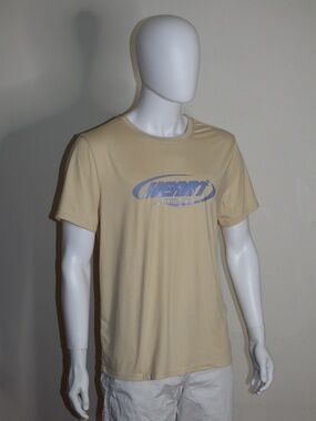 Stylish Beige Heart Graphic Short Sleeve T-Shirt